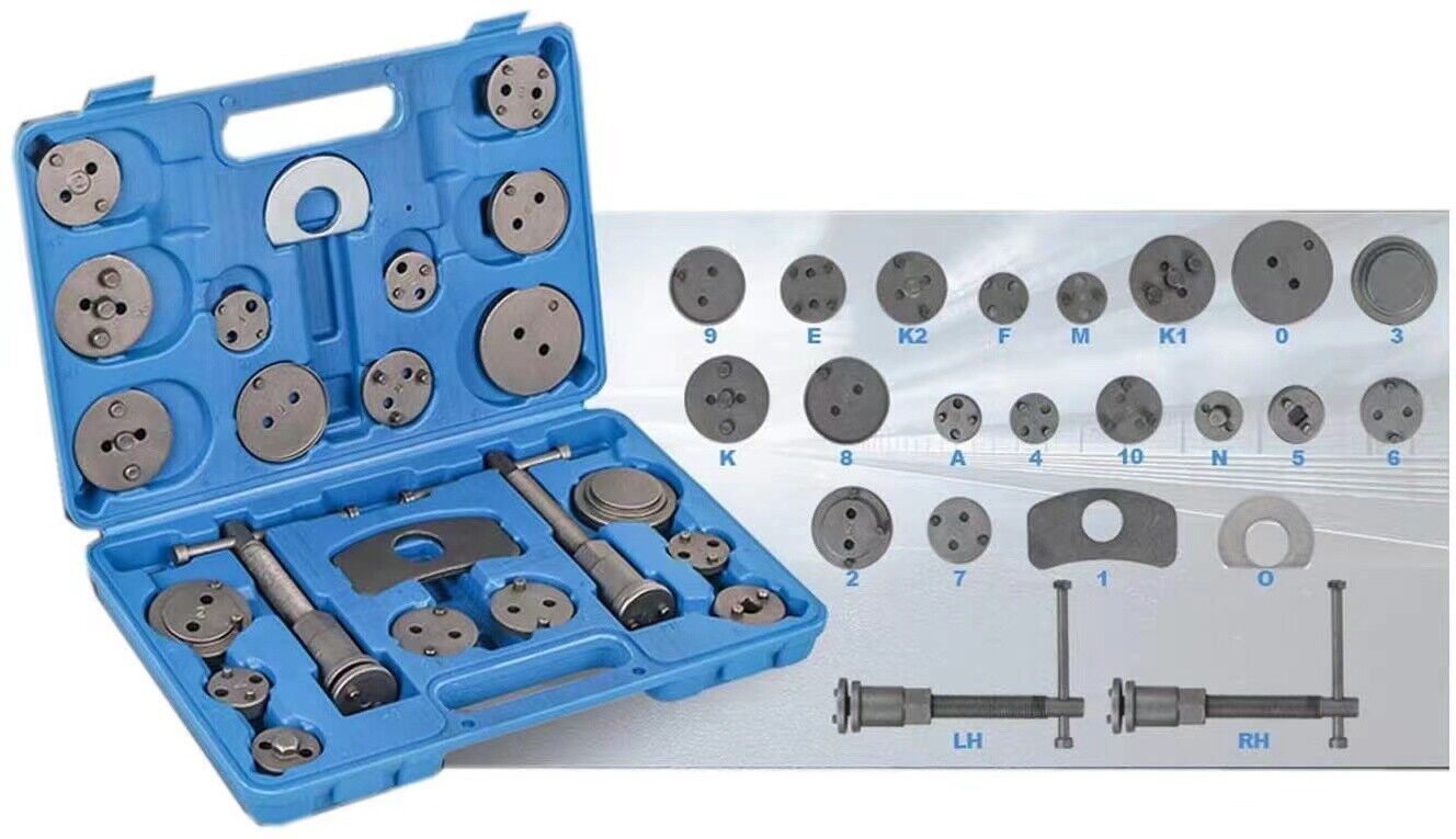 23pcs Disc Brake Wind Back Tool Kit to Rewind Car Automotive Caliper Piston