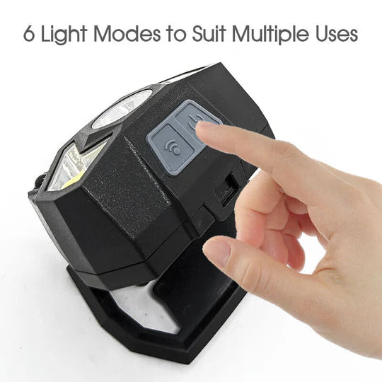 LED HEAD TORCH HEADLIGHT COB CAMPING HEADLAMP USB RECHARGEABLE FLASHLIGHT LAMP