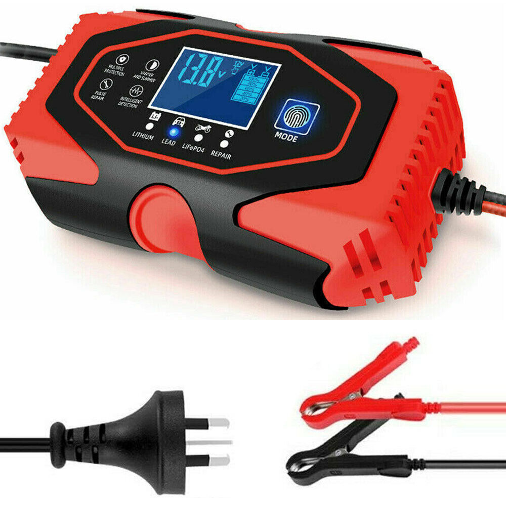 7-stage Automatic Charging Lead-Acid & Lithium Battery Charger Smart Trickle