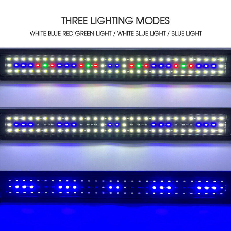 40/60/90 AU AQUARIUM LIGHT LIGHTING FULL SPECTRUM AQUA PLANT FISH TANK LED LAMP
