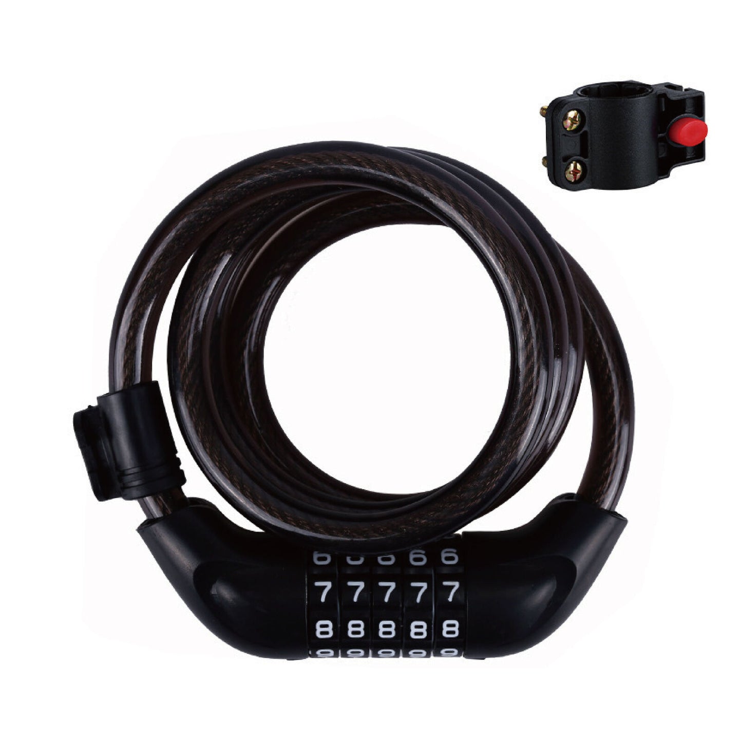 1.2m Bicycle Password Lock Anti-Theft Scratch-Resistant Lock/ Five colors