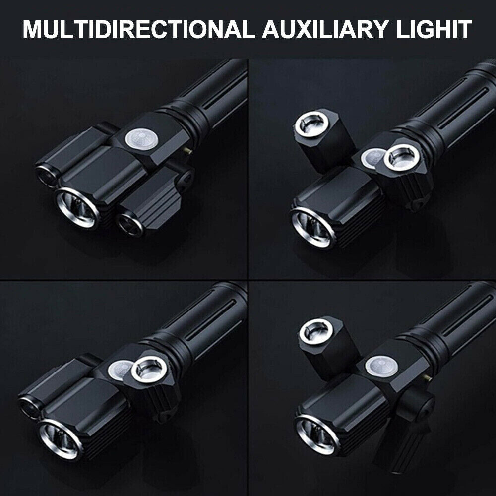 Torch Front & Rear LED Lights Set Mountain Bike Bicycle Rechargeable Lamp USB OZ