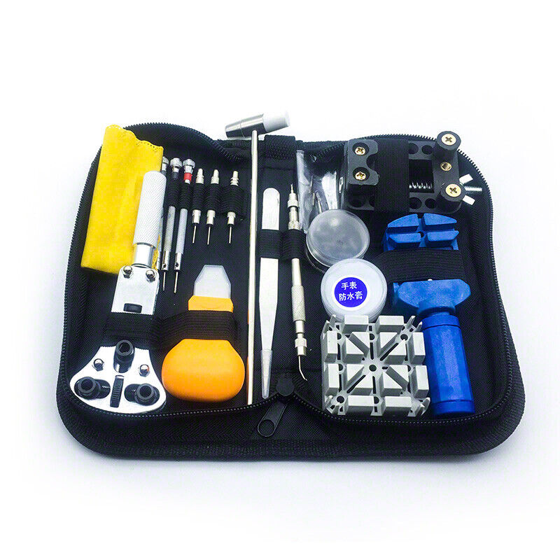 21PCs Horologe Watchmaker Watch Link Pin Remover Case Opener Repair Tool Kit Set