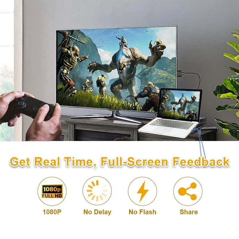 4K Video Capture Card 1080P 60fps HD Camera Recording HDMI to USB 3.0 Live Game