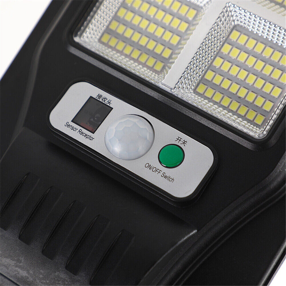Solar Street 320 LED Light Motion Sensor Remote Outdoor Yard Garden Flood Lamp