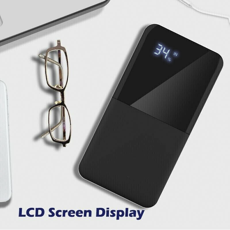 5000mAh Portable Power Bank Charger With LCD 2USB External Battery Pack