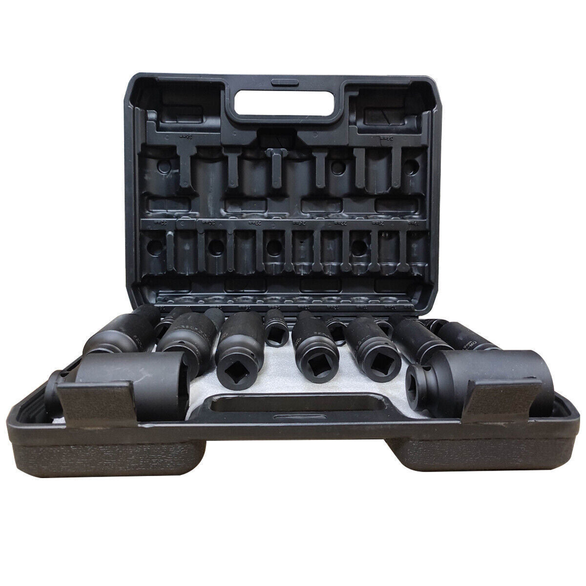 19pcs 1/2''Drive Deep Impact Socket Tool Set Metric Garage Workshop Tools 8-36MM