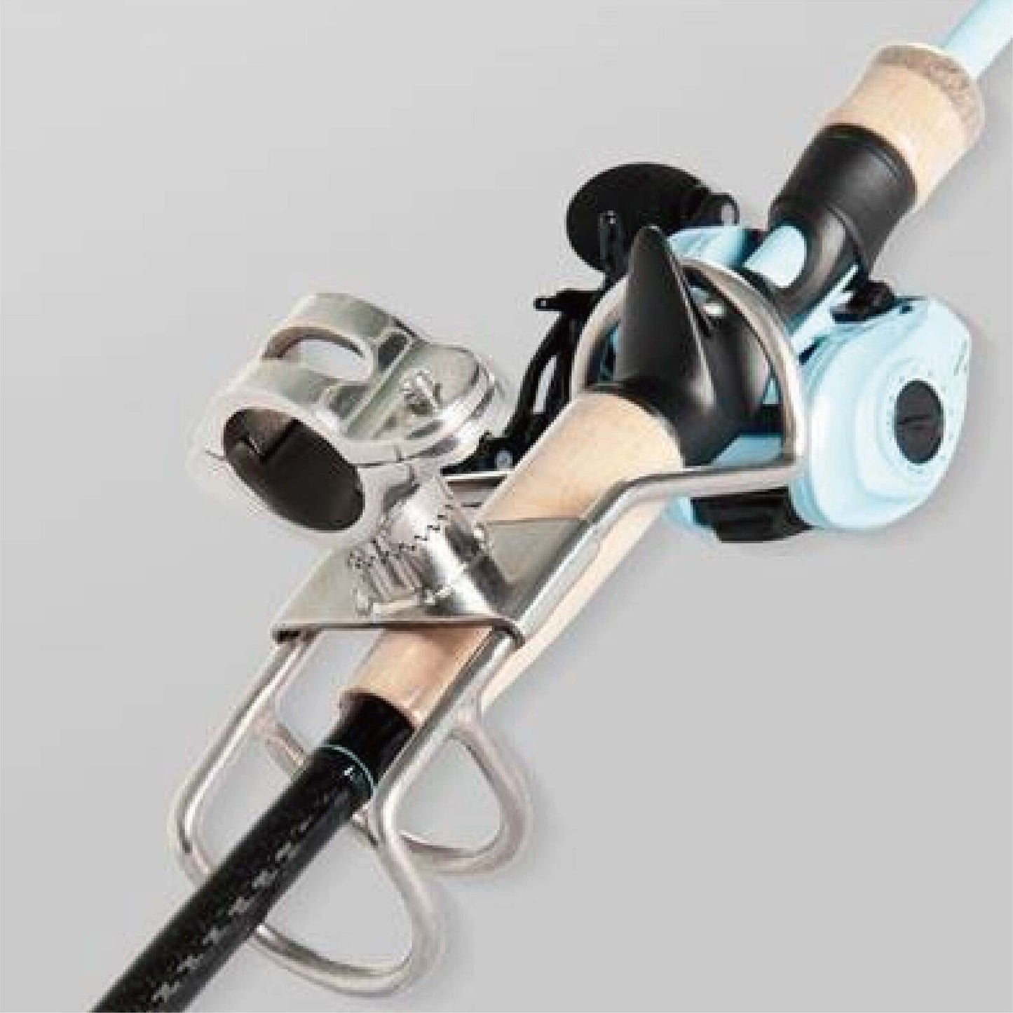 Stainless Steel Rod Holder Rail Mount Wire Fishing Boat Marine Grade