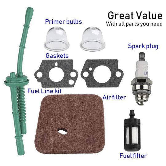 CARBURETOR CARB AIR FUEL FILTER SET FOR STIHL FS38 FS45 FS46 FS55 FS80 FS85 KM55