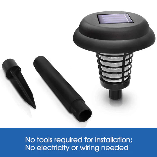 SOLAR UV BUG ZAPPER MOSQUITO FLY INSECT REPELLER KILLER GARDEN PATH LED LIGHT