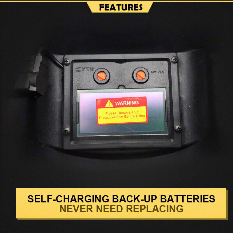 Pro Solar Power Auto Darkening Welding Helmet Arc Tig Mask Skull