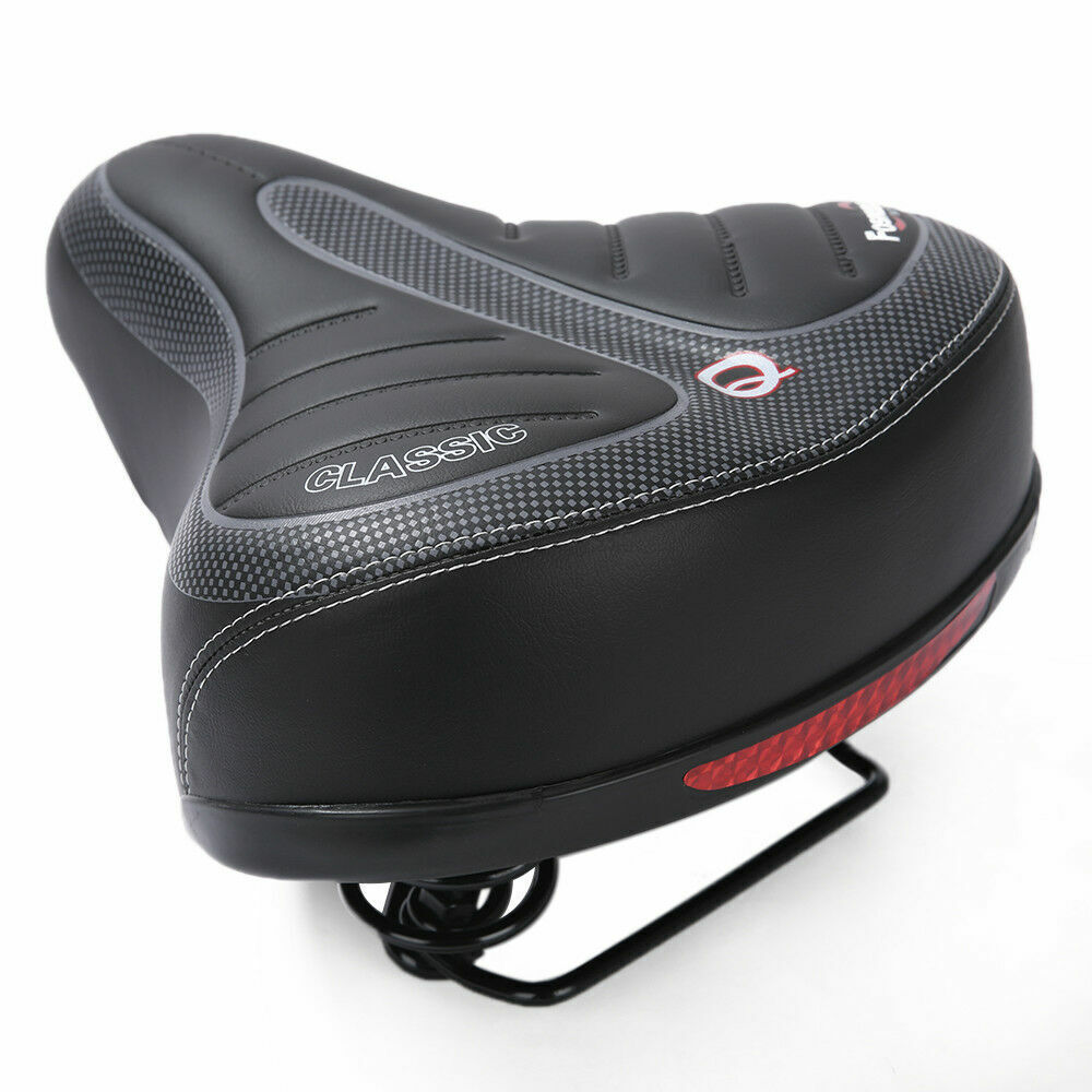 Wide Big Bum Bike Bicycle Gel Cruiser Comfort Saddle Seat Sporty Soft Cushion