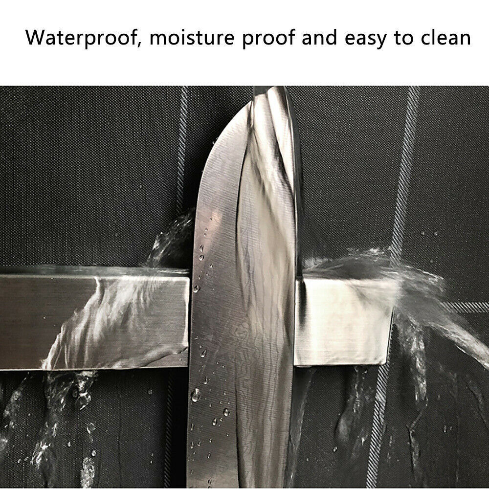 1x Heavy Duty 31cm Stainless Steel Magnetic Rack Knife Holder Tool Shelf Magnet