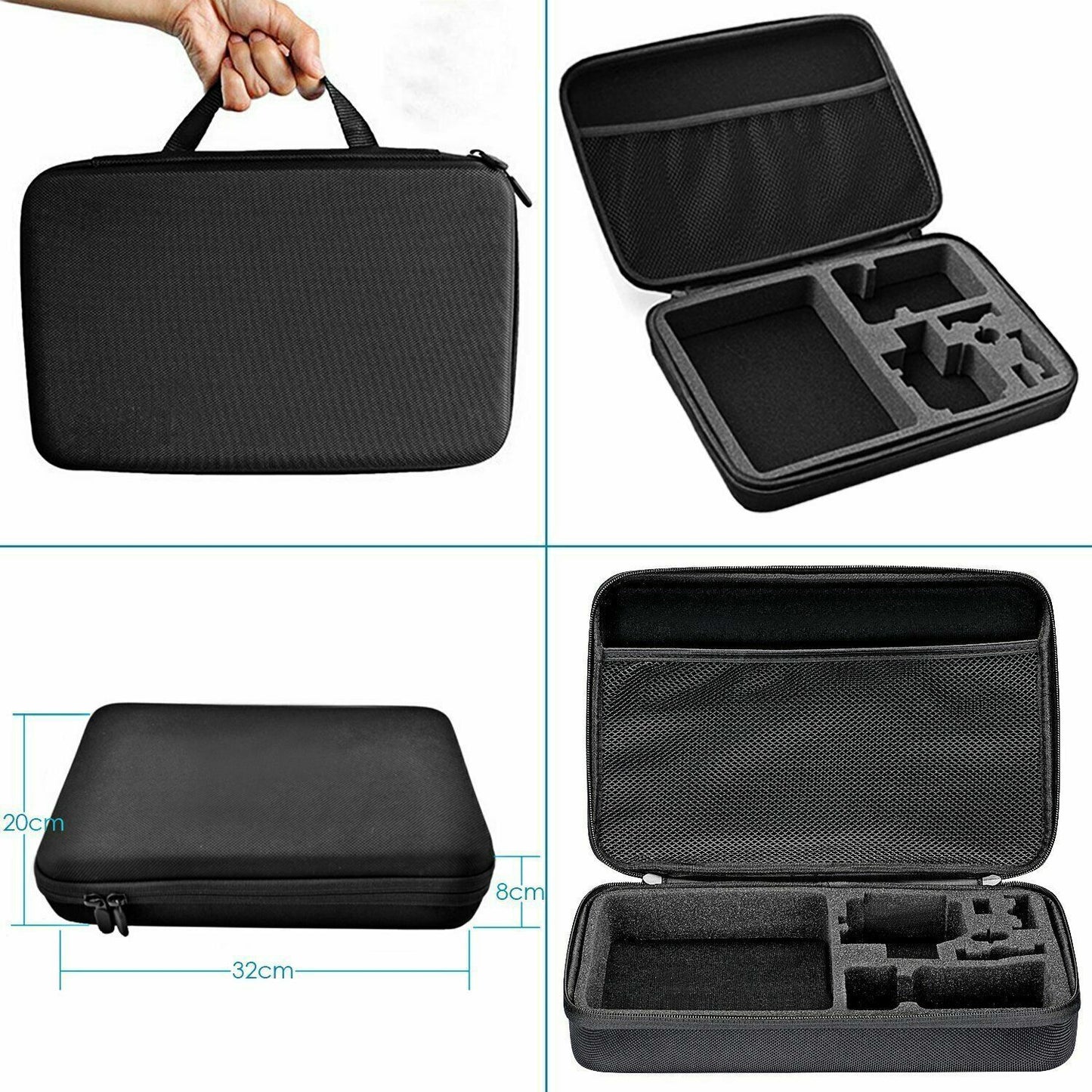 For GoPro Hero 258pcs 9 8 7 6 5 4 3 Accessories Pack Case Chest Head Floating