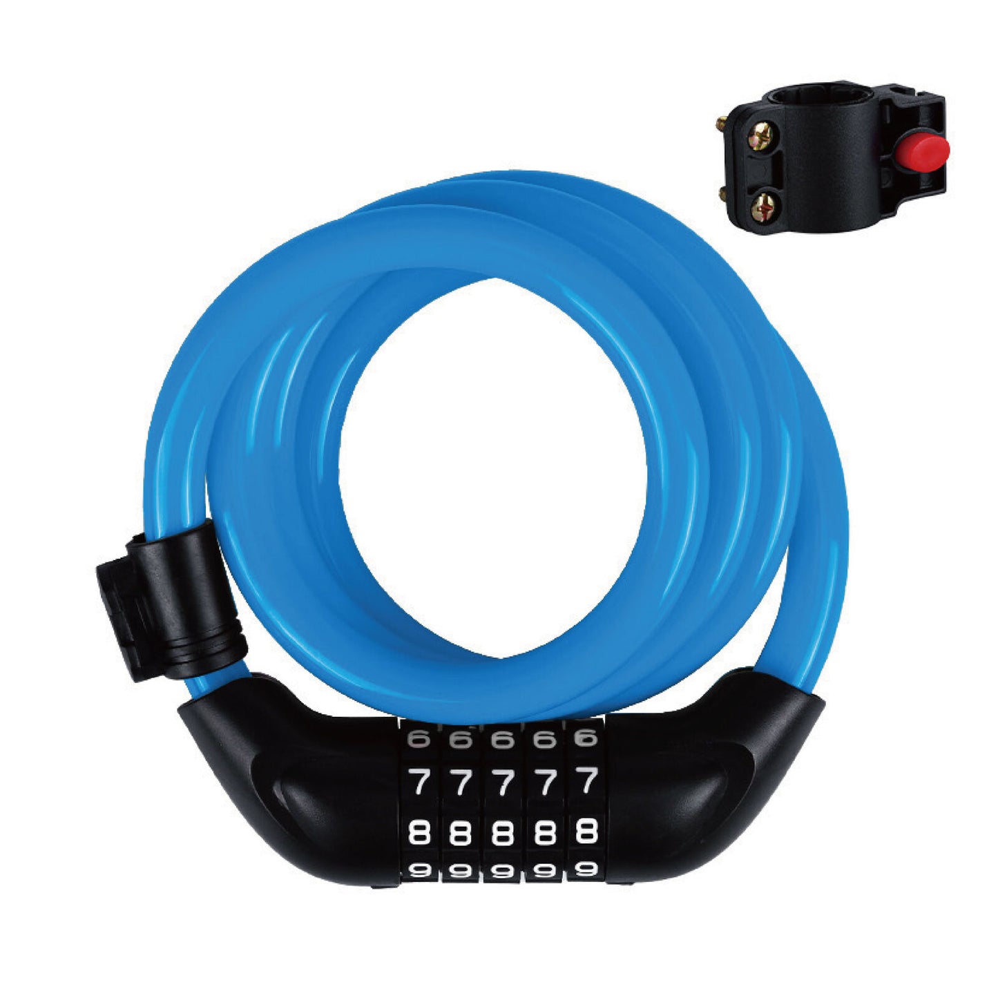 1.2m Bicycle Password Lock Anti-Theft Scratch-Resistant Lock/ Five colors