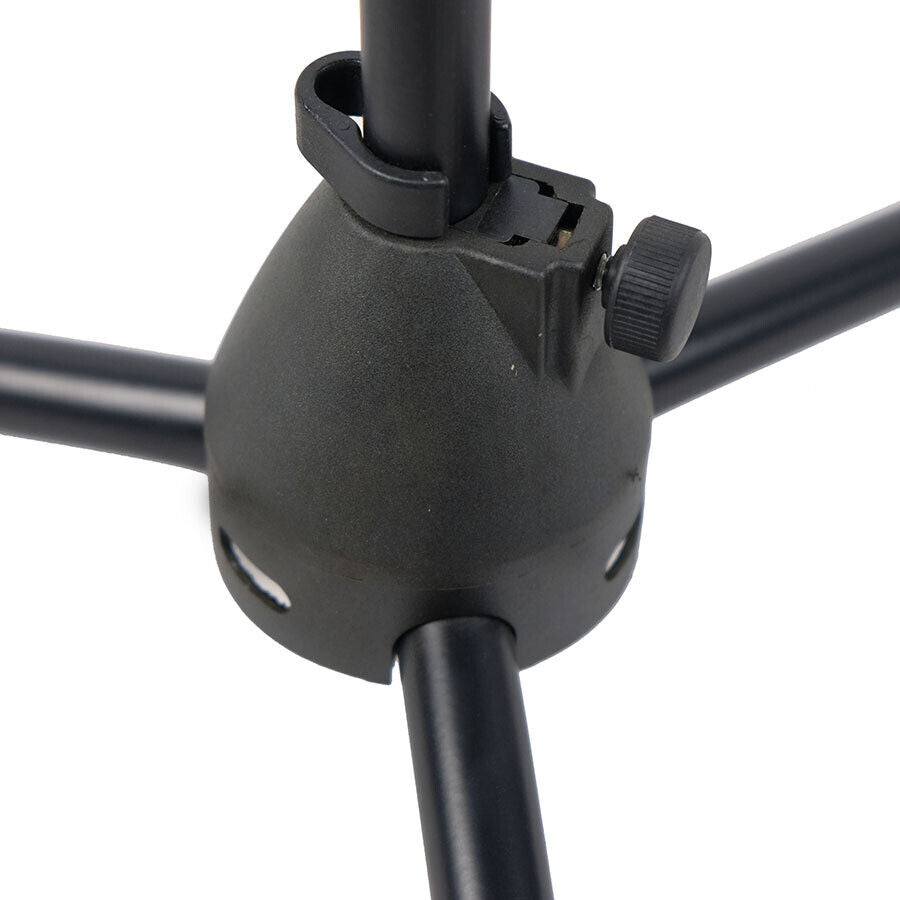 Telescopic Boom Microphone Stand Adjustable Mic Holder Tripod