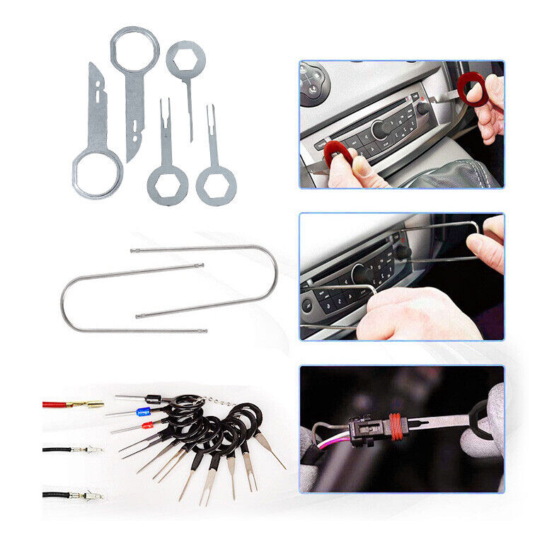 240Pcs Car Trim Removal Tool Auto Hand Tools Pry Bar Dash Panel Kit Door Interior