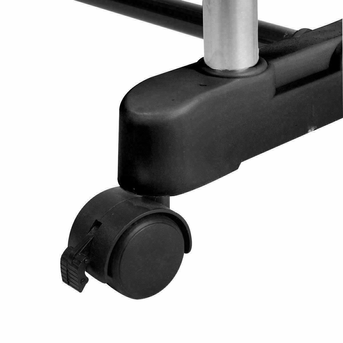 Clothes Rack Double Stainless Shelf Hanger Garment Holder Adjustable Coat