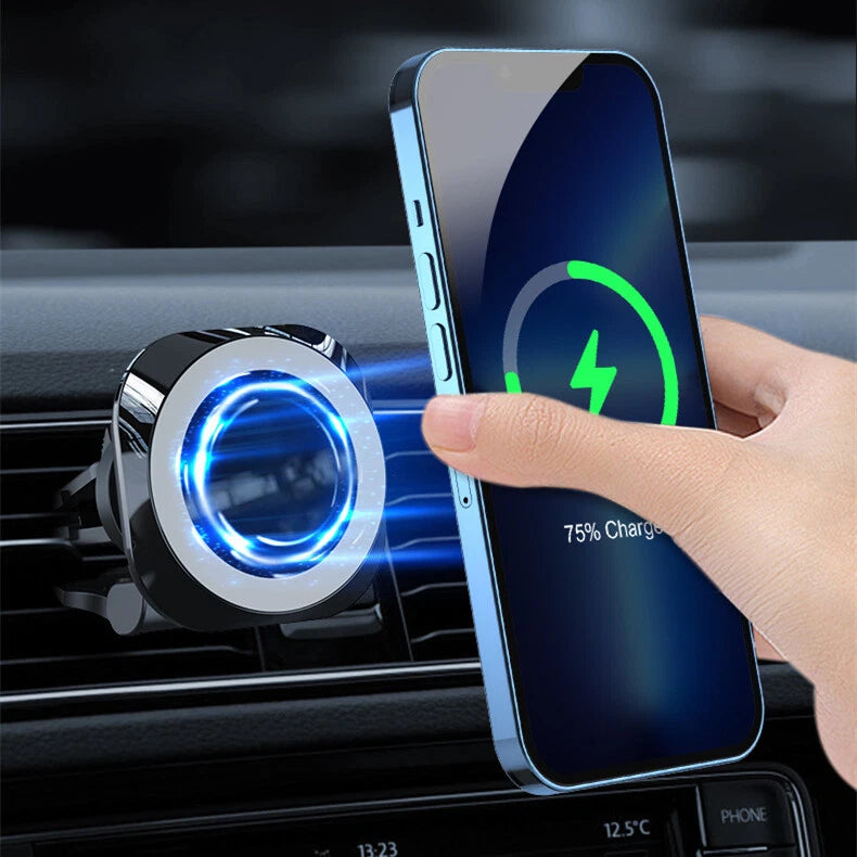 Magnetic Wireless Car Fast Charger Mount Holder For iPhone 11 12 13 14 Pro Max