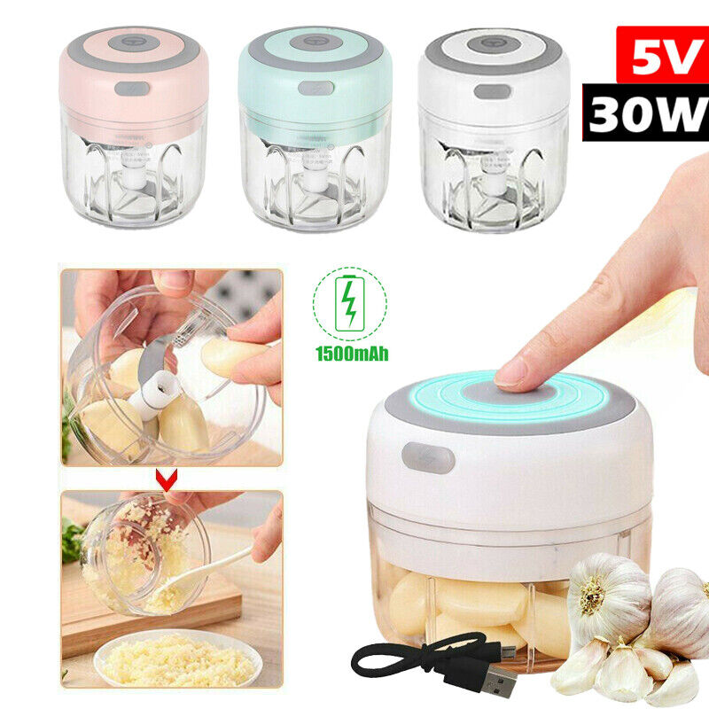 250ml Electric Garlic Food Chopper Vegetable Chopper Grinder Blender Crusher