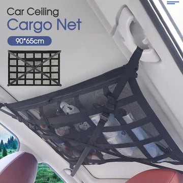 Universal Car Ceiling Storage Net Car Roof Cargo Net Mesh Storage Bag Campervan
