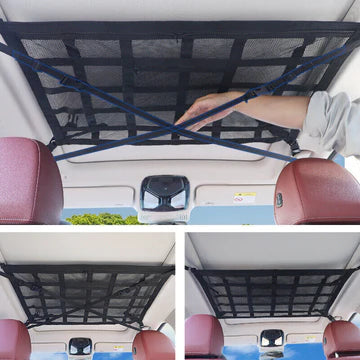 Universal Car Ceiling Storage Net Car Roof Cargo Net Mesh Storage Bag Campervan