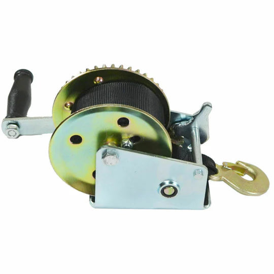 HAND WINCH 1500LBS/2500LBS 2-GEARS 8M SYNTHETIC CABLE BOAT TRAILER 4WD WINCH