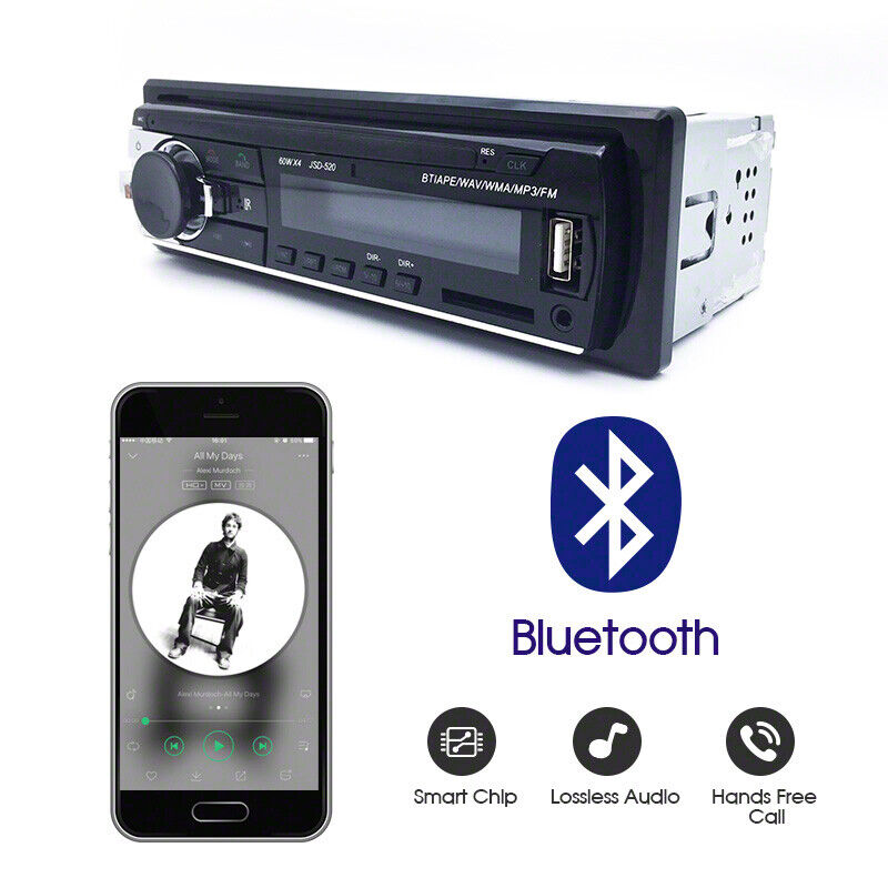 Car Bluetooth In-dash Radio Stereo Audio Head Unit Player 1 DIN