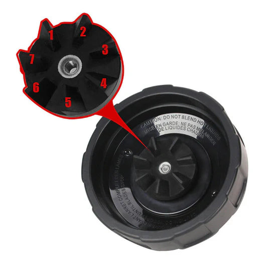 REPLACEMENT 7FIN EXTRACTOR BLADE BLENDER FOR NUTRI NINJA AUTO IQ 1000 1300 1500