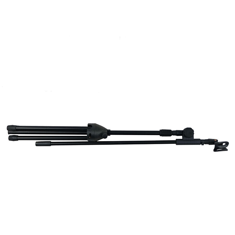 Telescopic Boom Microphone Stand Adjustable Mic Holder Tripod