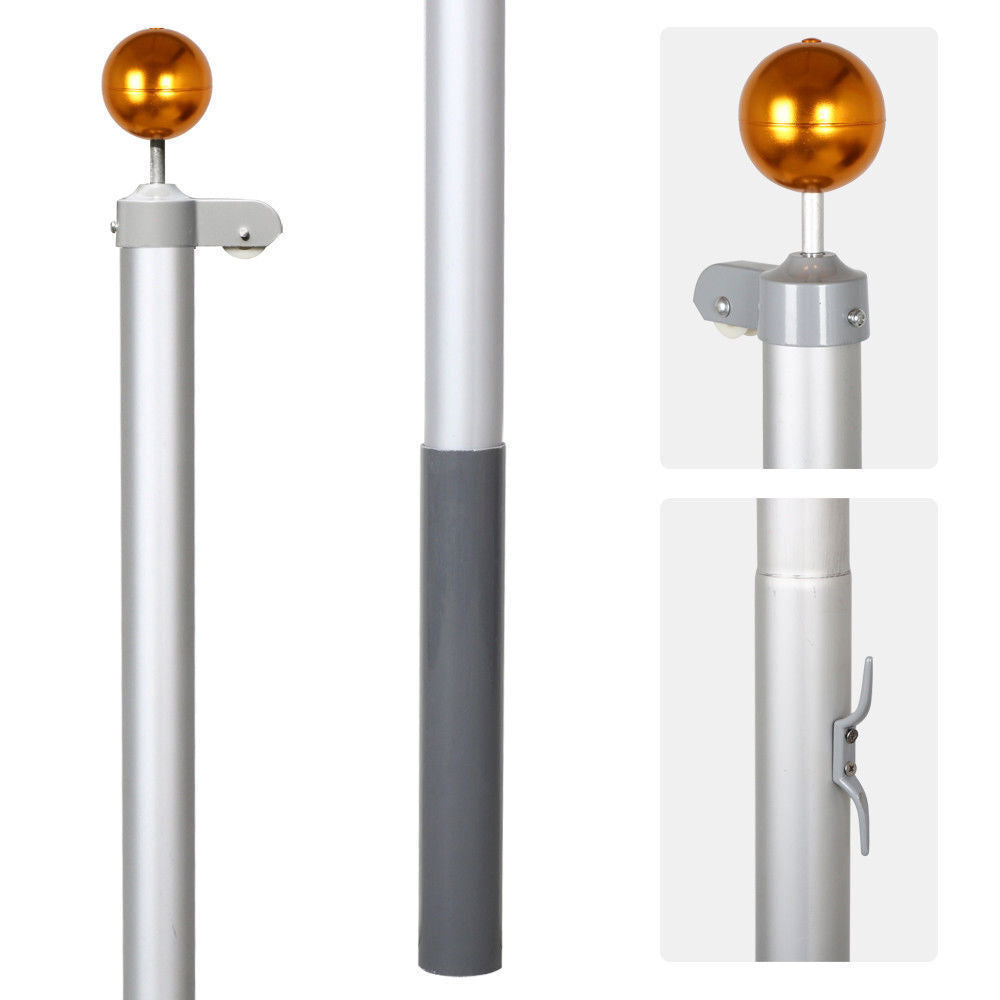 Australian Aussie Flag Pole Flagpole Full Set 7.1M meter Aluminium
