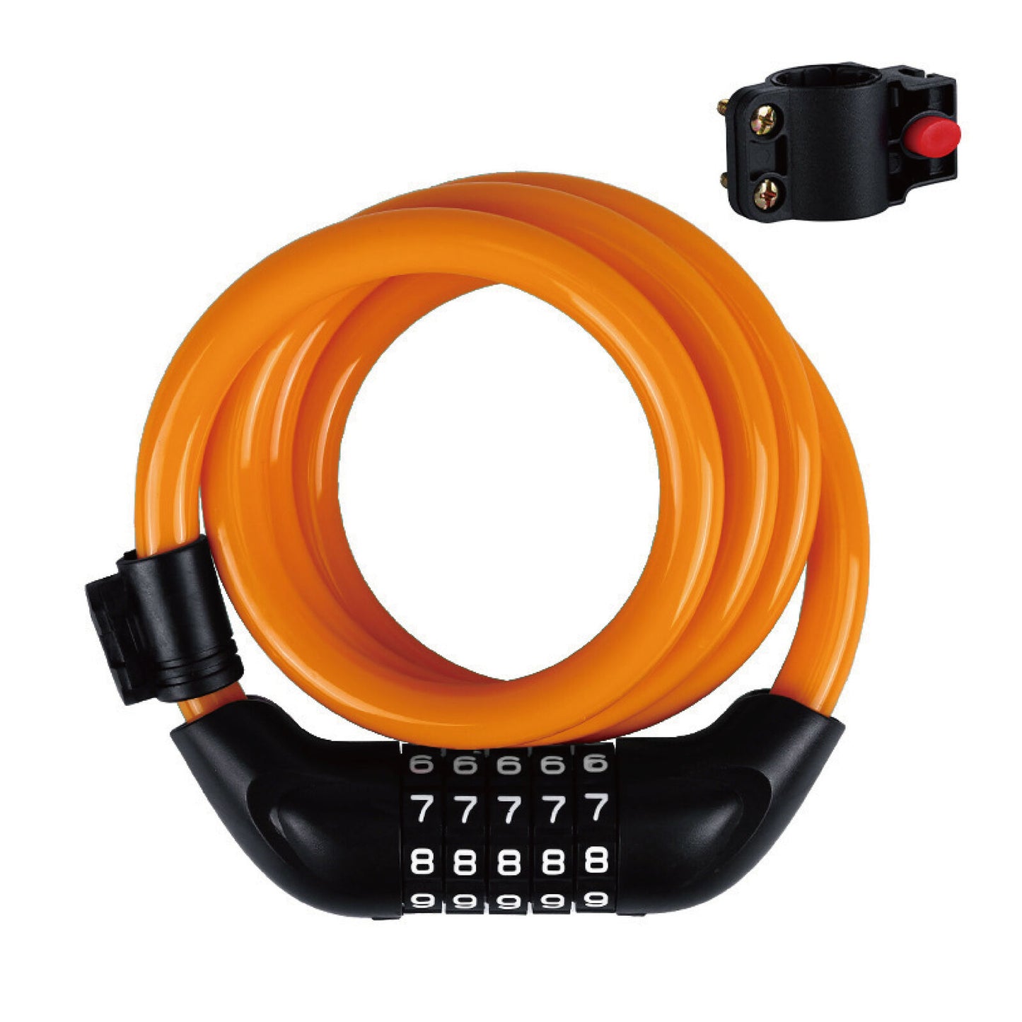 1.2m Bicycle Password Lock Anti-Theft Scratch-Resistant Lock/ Five colors