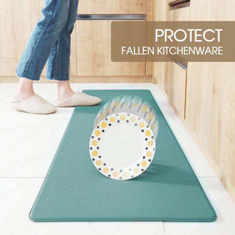 Non-Slip Waterproof Kitchen Door Mat Home Floor Rug Carpet Anti-Oil Easy Clean