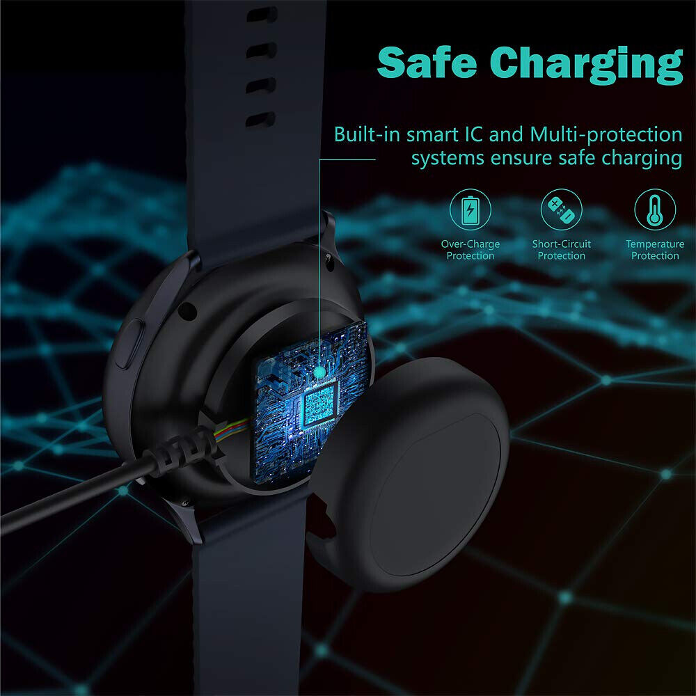 USB Charger Dock Cradle Cable for Samsung Galaxy Watch Active 1/2/3/4 40/41/44mm