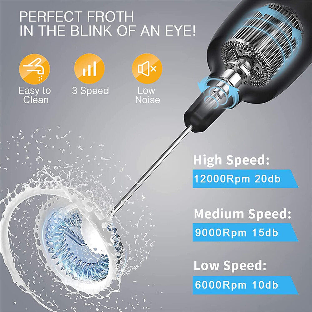 Electric USB Foamer Kitchen Tool Milk Frother Egg Beater Stirrer Whisk Mixer