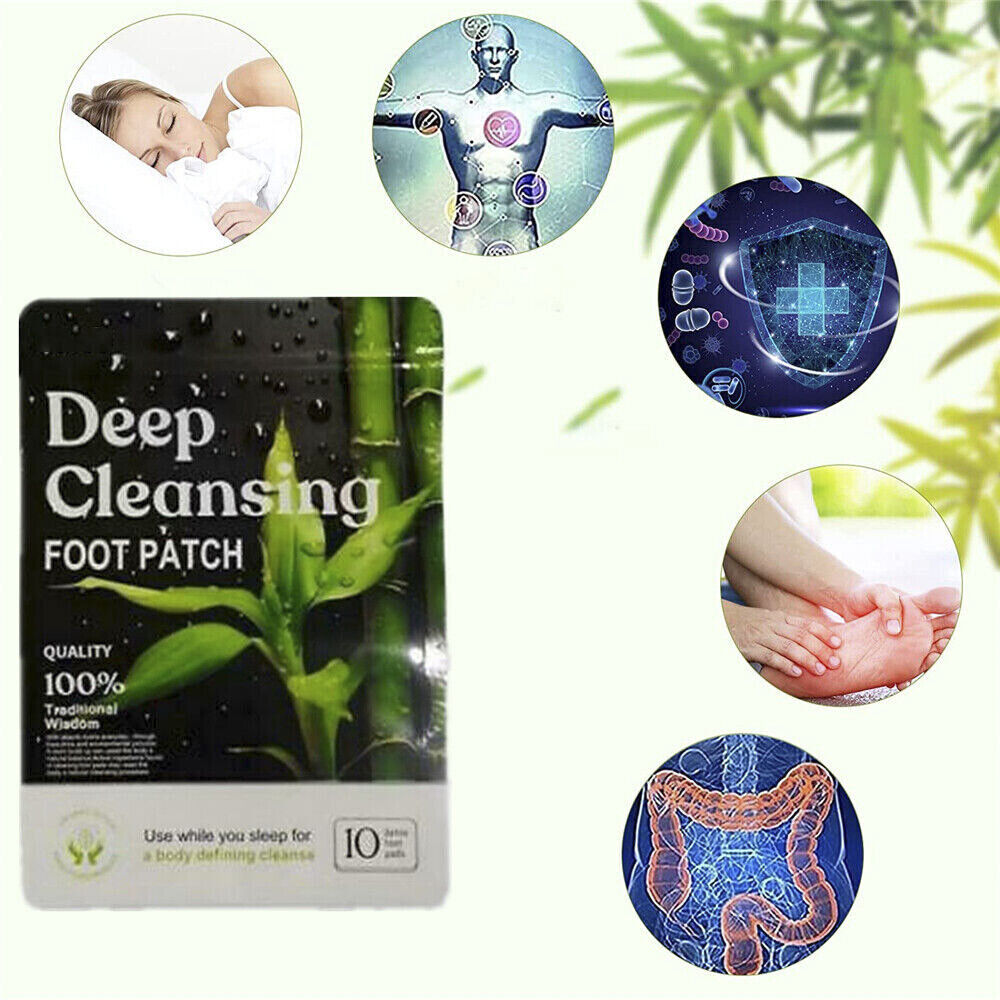 Up to 200x Detox Foot Patches Pads Body Toxins Feet Slimming Cleansing Herb