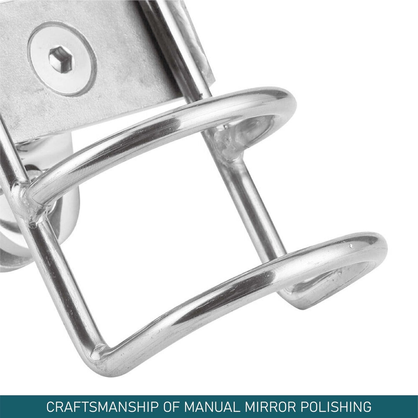 Stainless Steel Rod Holder Rail Mount Wire Fishing Boat Marine Grade