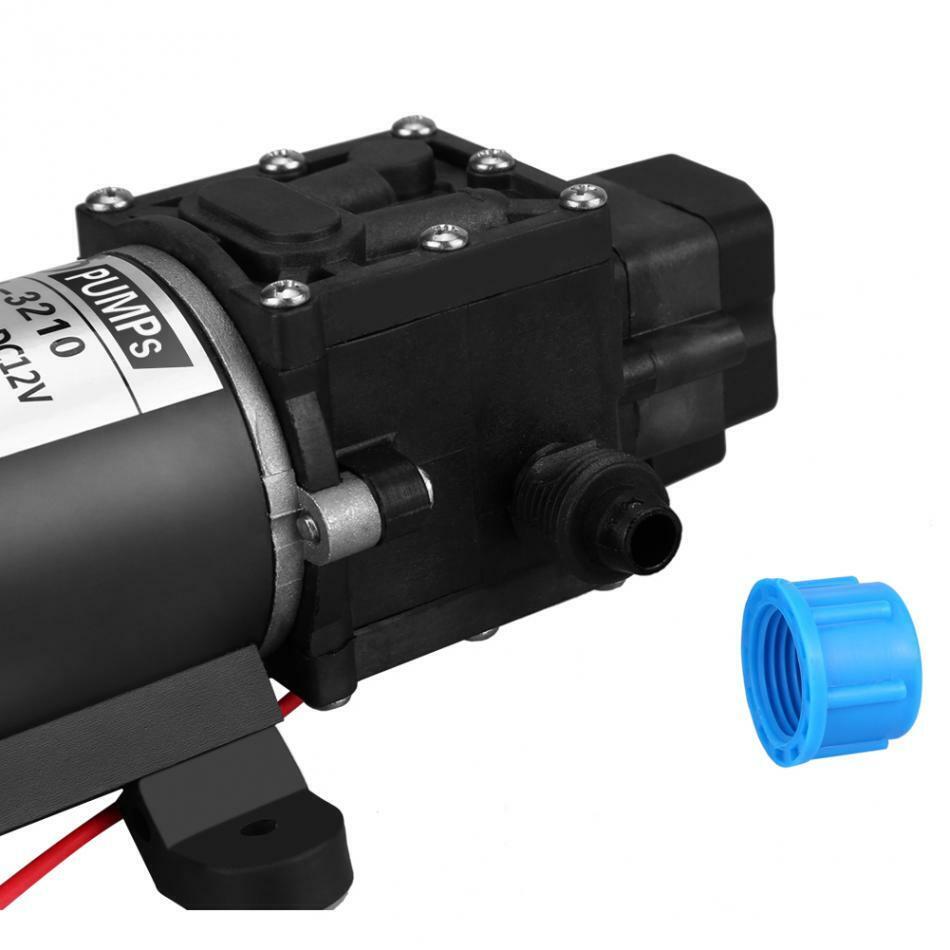100W 12V 160PSI Pressure Water Pump Caravan Camping Boat 8L/Min Self-Priming