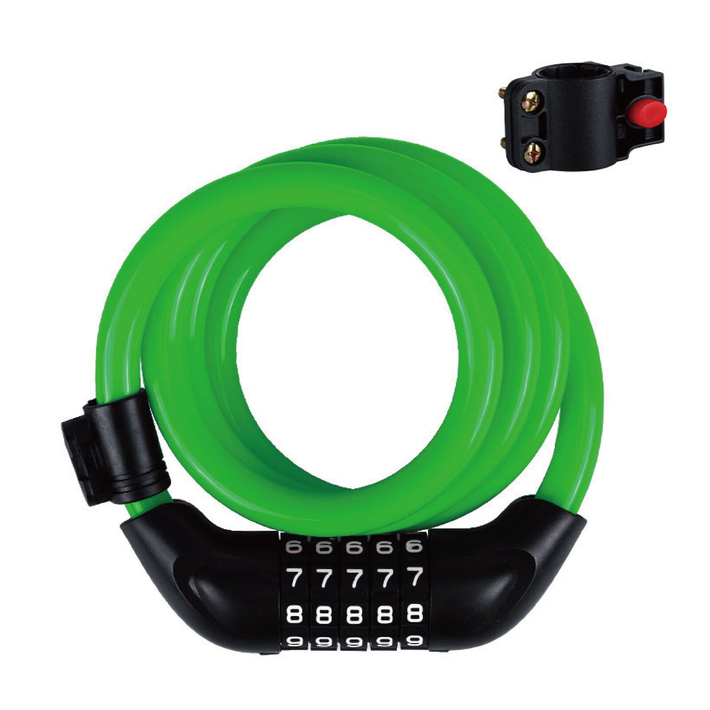 1.2m Bicycle Password Lock Anti-Theft Scratch-Resistant Lock/ Five colors