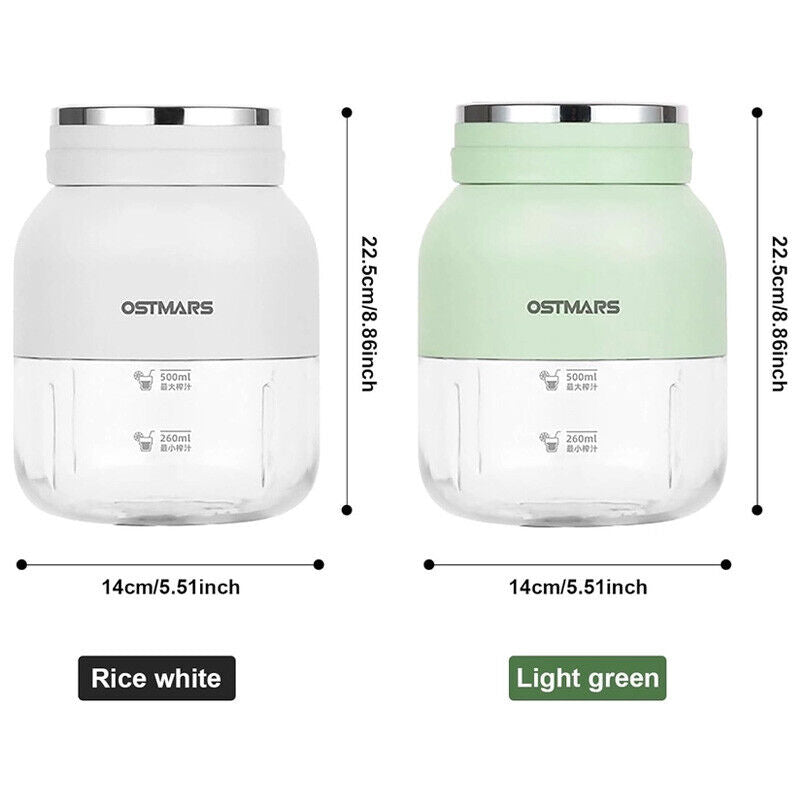 800ML Wireless Outdoor Portable Electric Juicer Leak Proof Juice Extractor