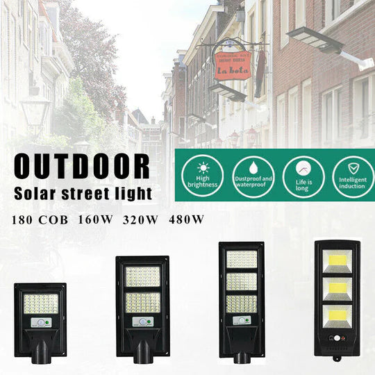 SOLAR STREET LED LIGHT RADAR SENSOR REMOTE OUTDOOR GARDEN YARD FLOOD WALL LAMP