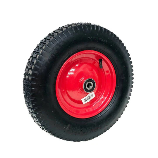 16" Wheelbarrow Trolley Wheel 4.80/4.00-8 Pneumatic Tyre 16mm Bore Tire Steel