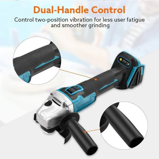 BRUSHLESS CORDLESS ANGLE GRINDER 125MM CUTTING POLISHING,18V BATTERY