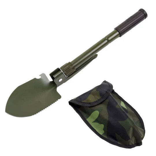 OUTDOOR SURVIVAL FOLDABLE SHOVEL SPADE GARDEN CAMPING HIKING CAMP COMPASS