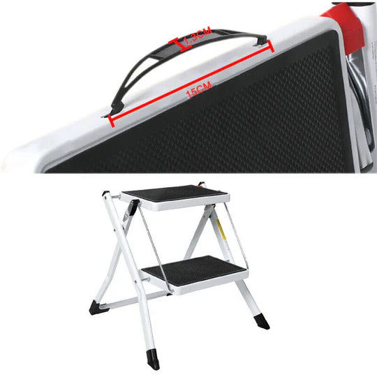 FOLDING CARAVAN STEPS DOUBLE PORTABLE STEADY STOOL LADDER ANTI SLIP ACCESSORIES