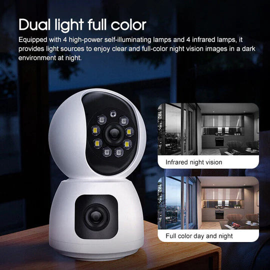 WIFI CAMERA 2K 4MP DUAL LENS NIGHT VISION CAMERA HOME SECURITY BABY IP MONITOR