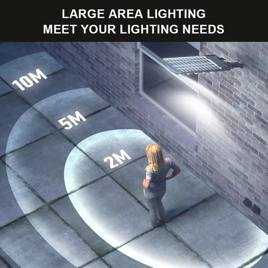 1500W Solar LED Strong Light Double Row Path Light Solar Induction Outdoor