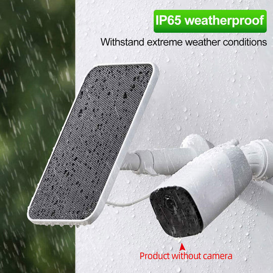 SOLAR PANEL FOR OUTDOOR CAMERA SECURITY CAM MICRO USB BATTERY CHARGER 10W OUTPUT