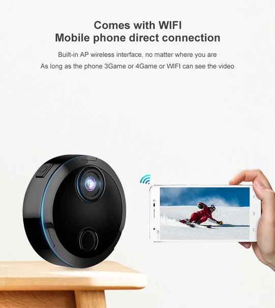HD 1080P WIFI WIRELESS MINI CAMERA SECURITY CAMERA BODY POCKET CAM NIGHT VISION