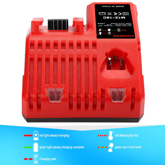 FOR MILWAUKEE M12-18FC FAST RAPID CHARGER - AUSTRALIAN MODEL